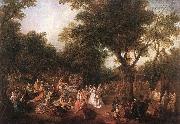 Fete in a Wood Nicolas Lancret